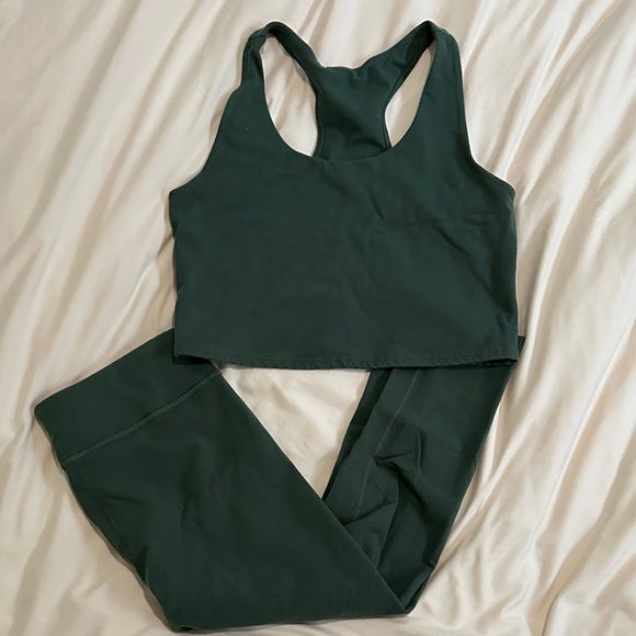 Pact Other - Pact Organic Cotton Dark Green Activewear Set